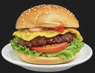 Hình ảnh Hambuger sốt đặc biệt