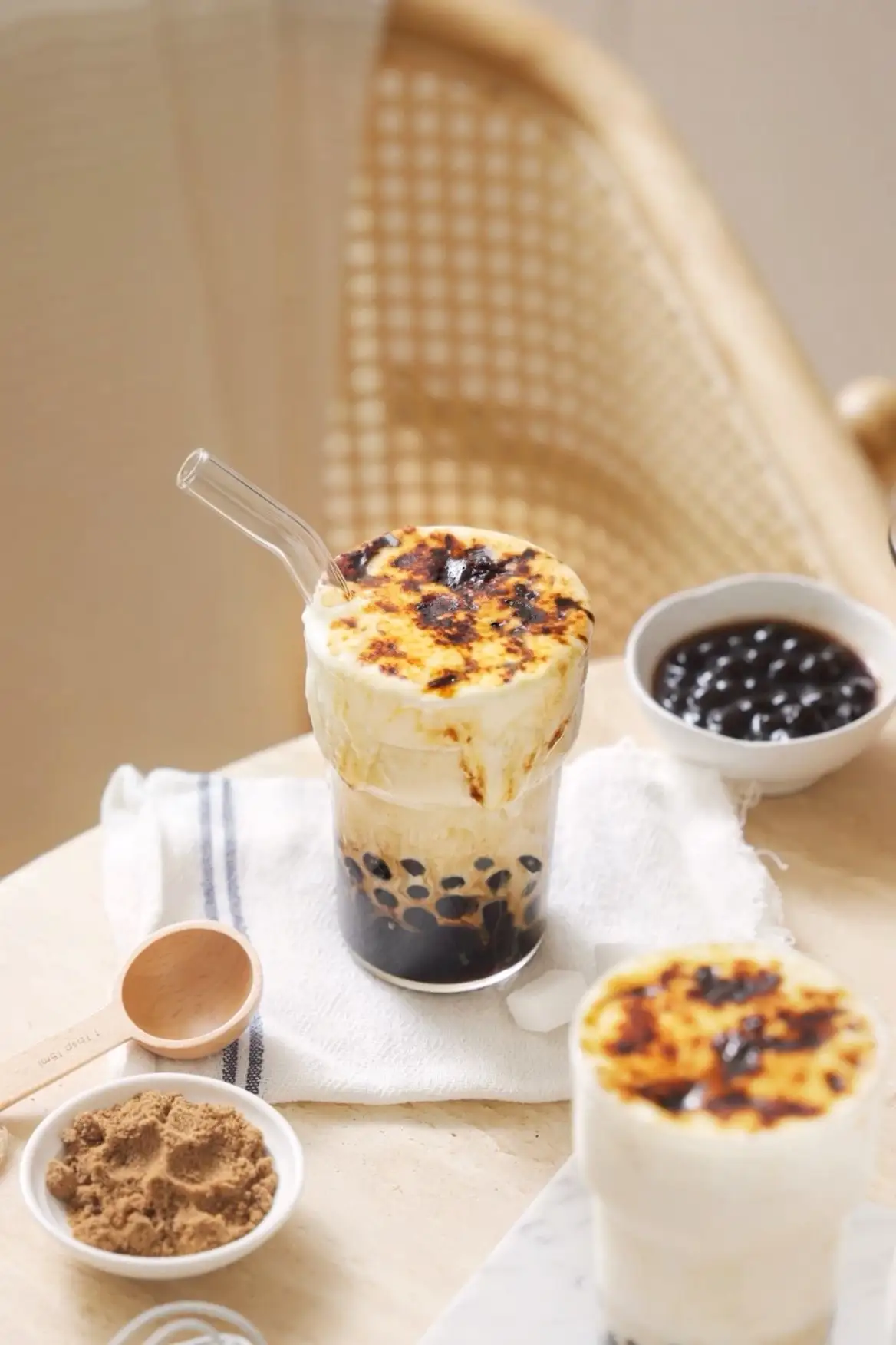 Hình ảnh Sữa tươi trân châu đường đen