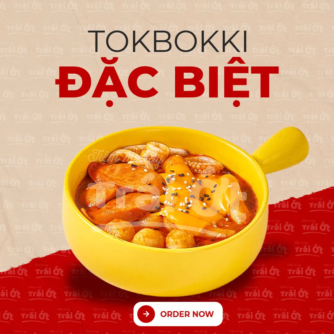 Tokbokki Thập Cẩm Đặc Biệt - 65.774 ₫ tại Mì Cay Trái Ớt - Hoàng Hoa Thám