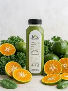 Hình ảnh Detox #2; Cam, dứa, dưa leo, bó xôi, cải kale