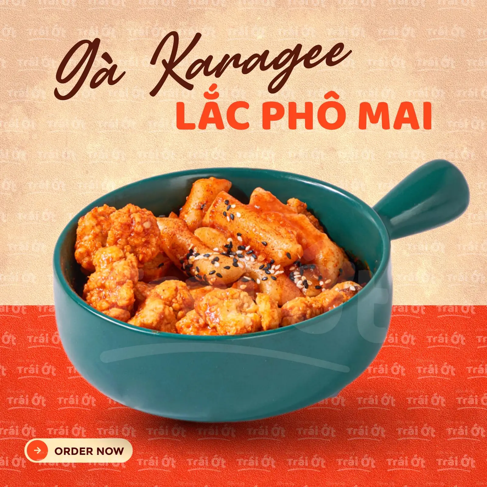 Gà Karagee Tokbokki lắc Phô Mai - 57.544 ₫ tại Mì Cay Trái Ớt - Tô Ngọc Vân