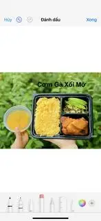 Hình ảnh Cơm gà xối mỡ