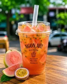Hình ảnh Trà Chanh Leo Ổi Hồng