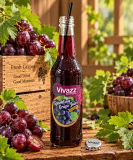 Hình ảnh Vivazz sparkling juice - Nước nho đỏ có ga - 275 ml