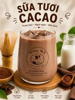 Hình ảnh Sữa tươi cacao 