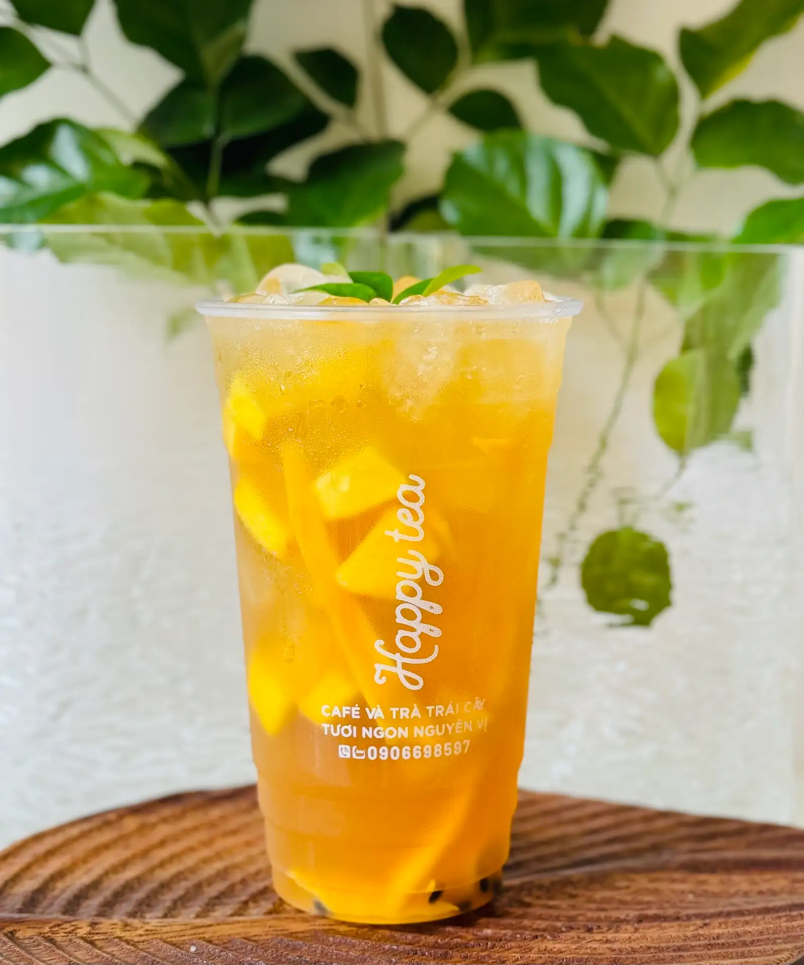 Trà xoài chanh dây mật ong - 45.000 ₫ tại Trà Trái Cây Happy Tea - Phan Đăng Lưu