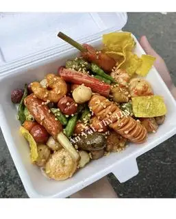 Hình ảnh Combo cá viên chiên sốt mắm tỏi - size nhỏ