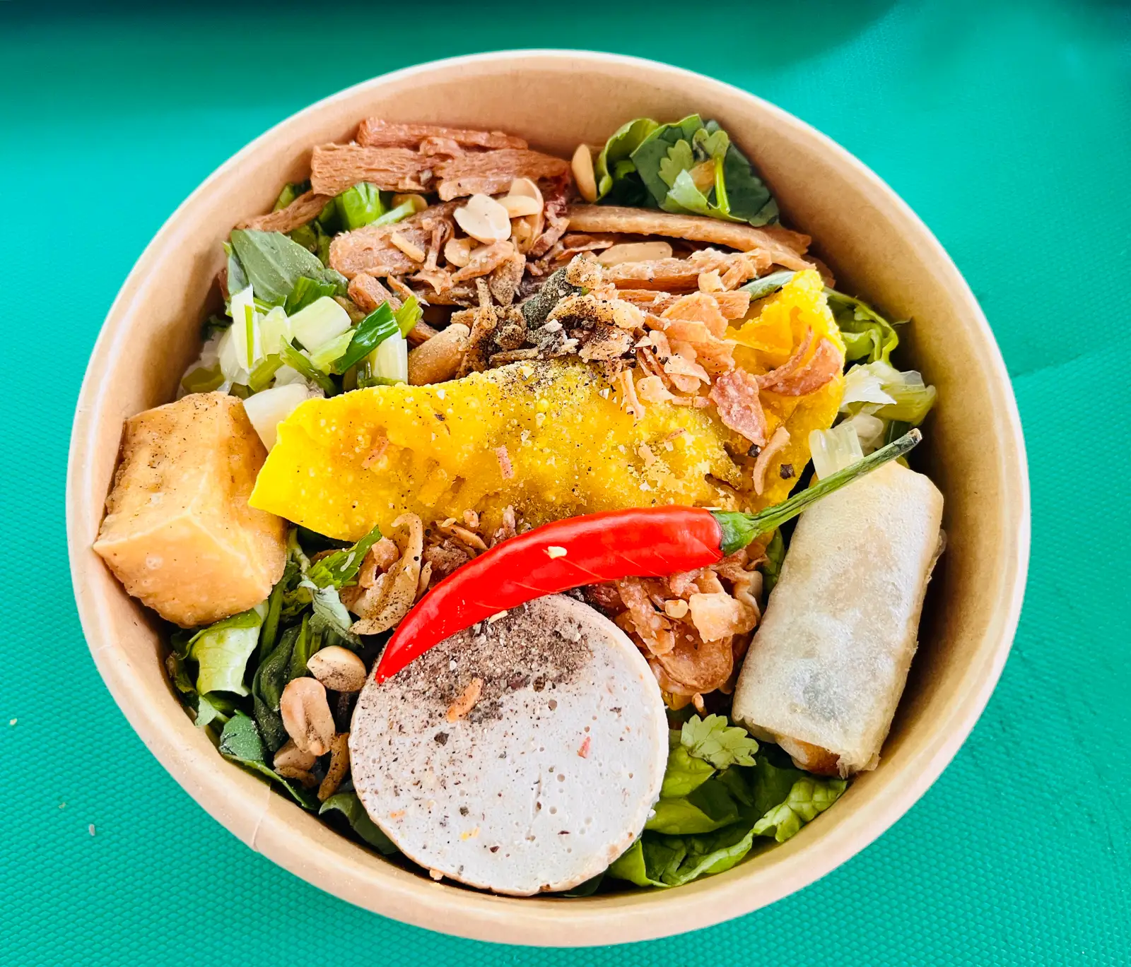 Hình ảnh Bún Trộn Chay + Nước Ngọt
