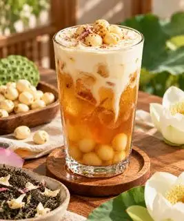 Hình ảnh Trà sen kem muối