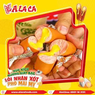 1 Xúc xích nướng giấy bạc nhân phô mai Mỹ - 26.000 ₫ tại Manhbeo - Lạp Xưởng Nướng Đá, Cá Viên Chiên & Đồ Ăn Vặt - Cao Đạt