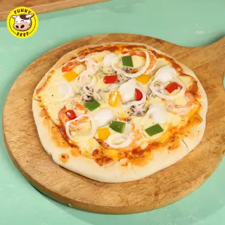 Pizza hải sản (seafood pizza) - 238.000 ₫ tại Funny Beef - Spaghetti & Beefsteak - Nguyễn Tri Phương