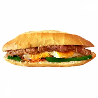 Bánh mì thịt nướng + ốp la - 45.000 ₫ tại Bánh Mì Thịt Nướng A.Quang 262 - Phan Đình Phùng