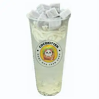 Hình ảnh Nước dừa pudding + trân châu dừa sợi (500ml)
