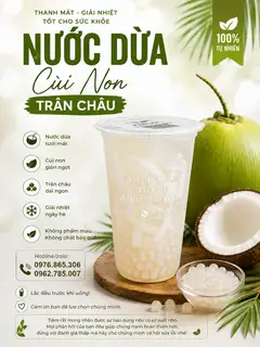 Hình ảnh Nước Dừa Cùi Dừa Non Trân Châu Dai Giòn