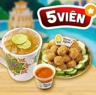 Hình ảnh Combo 5 viên nem chua rán - 1 trà chanh