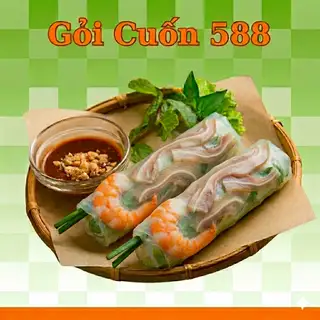 1 Gỏi Cuốn - Tôm , Tai Heo - 13.500 ₫ tại Gỏi Cuốn 588 - Tỉnh Lộ 10