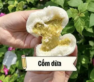Hình ảnh Bánh bao cốm dừa