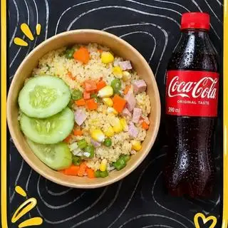 Hình ảnh combo cơm chiên thập cẩm + coca
