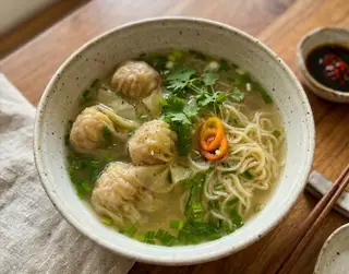 Hình ảnh Mì hoành thánh nước