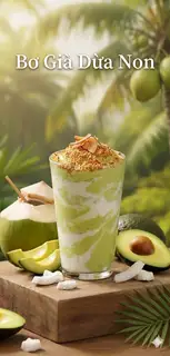 Hình ảnh Bơ già dừa non