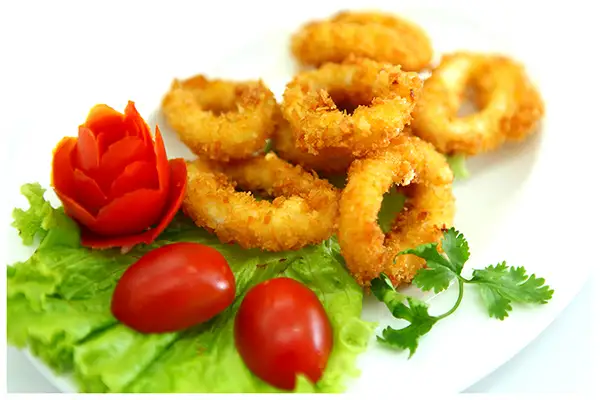 Mực Vòng chiên giòn  - 14.000 ₫ tại HƯƠNG LEE - Ăn vặt & cá viên chiên, Trà sữa - 57 Nguyễn Văn Đừng