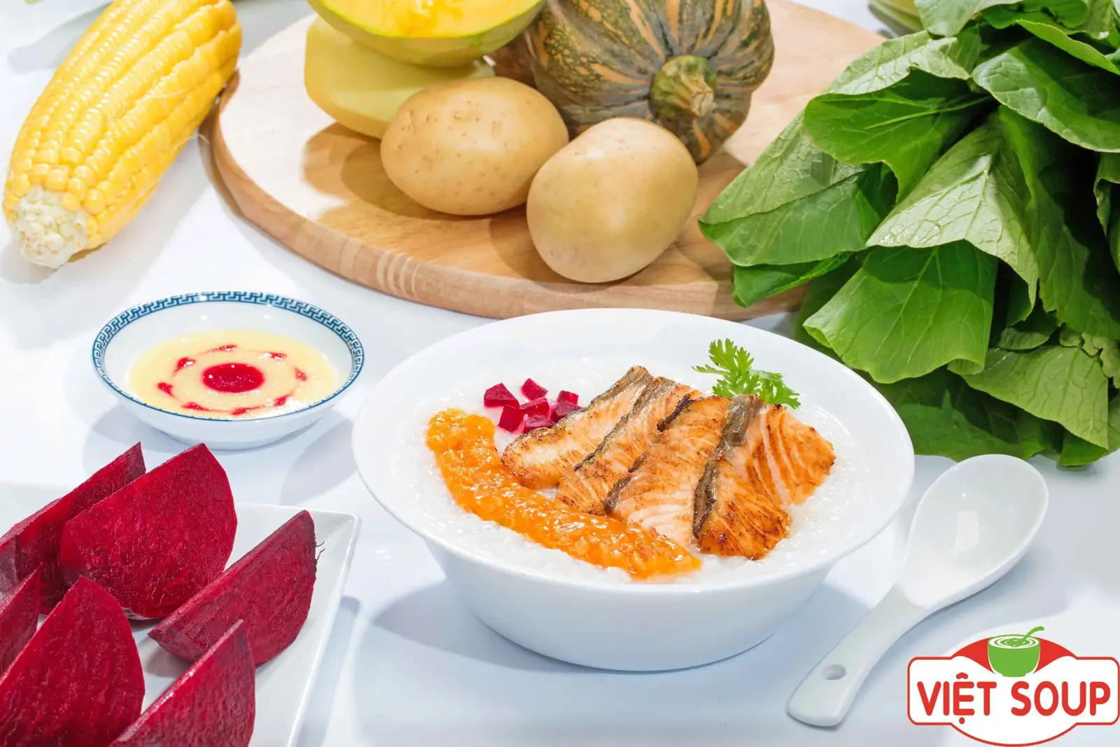Cháo Cá Hồi - 37.000 ₫ tại Cháo Dinh Dưỡng Vietsoup Lò Lu - Lã Xuân Oai