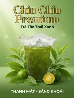 Trà tắc thái xanh khổng lồ - 25.000 ₫ tại Chin - Bánh Tráng Trộn, Mì Trộn & Trà Khổng Lồ - Bình Giã