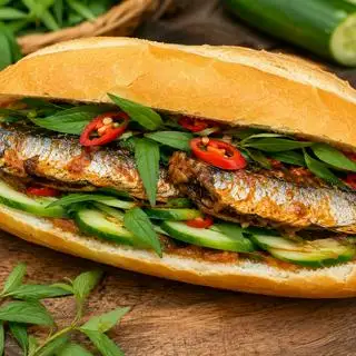 Hình ảnh Bánh mì Cá Mòi