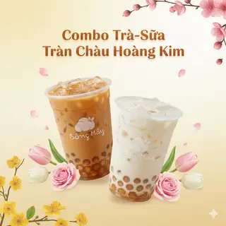 Combo Trà-Sữa Trân Châu Size L - 79.000 ₫ tại Bông Mây - Tiệm Trà Sữa, Cà Phê & Panna Cotta - Phan Văn Trị