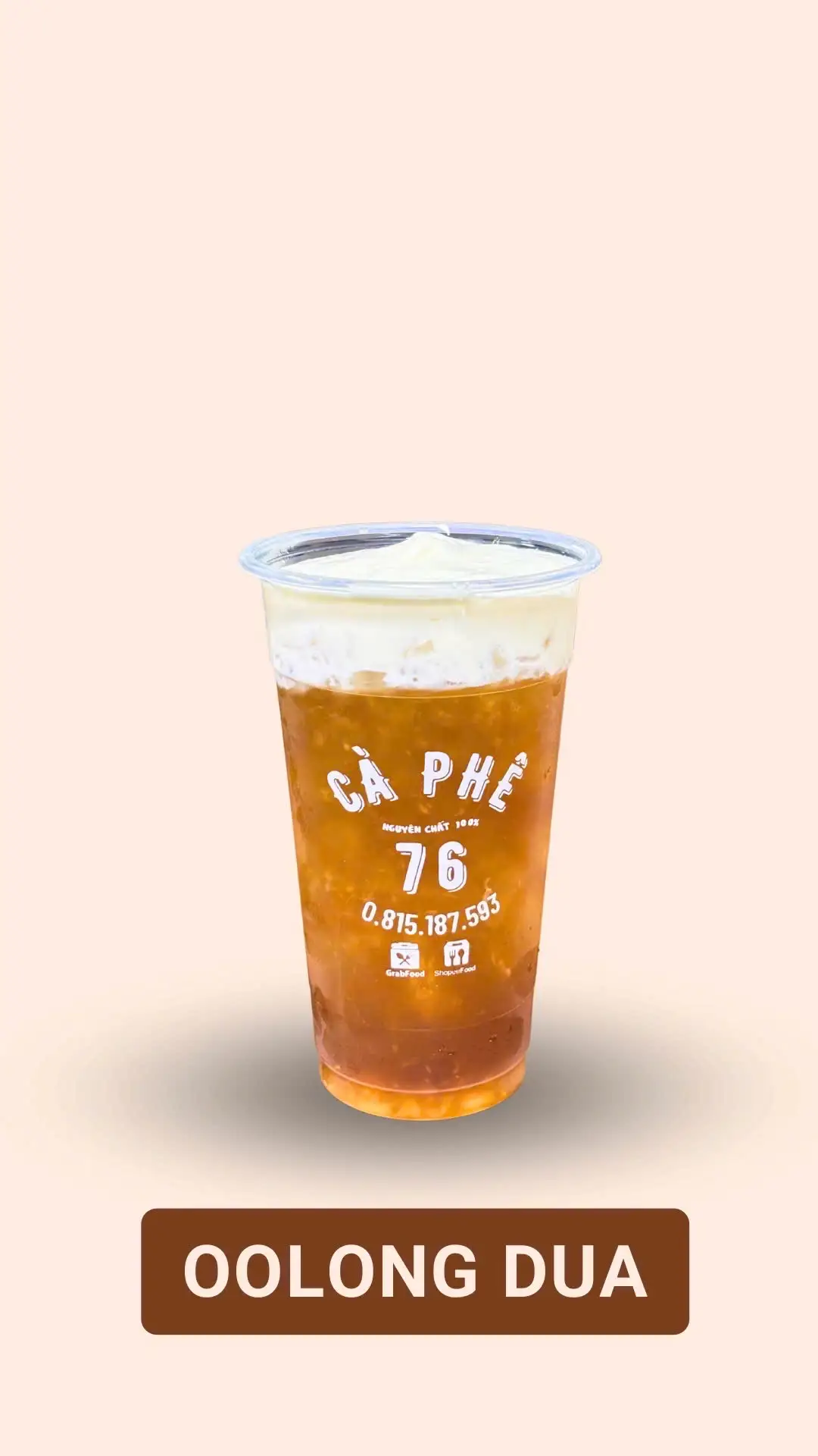 Hình ảnh Trà Oolong Xoài Machiato - 700ml