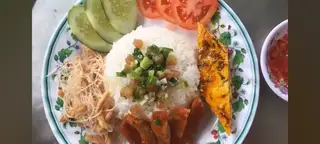 cơm sườn bì chả thuần chay  - 55.000 ₫ tại Bánh Cuốn Thuần Chay - Phan Văn Trị