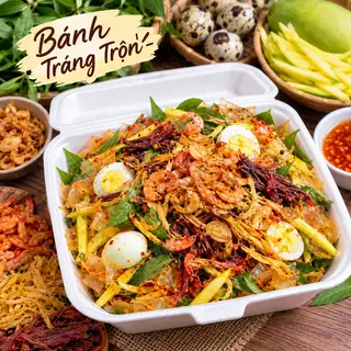 Hình ảnh Bánh tráng trộn bơ,khô bò, 