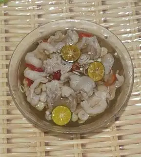 Hình ảnh chân gà dầm sả tắc