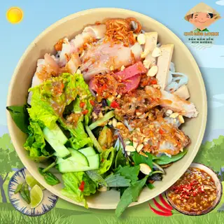 Bún mắm nêm thịt luộc chả - 49.000 ₫ tại Chú Đào Lochi - Bún Mắm Nêm & Nem Nướng Nha Trang - Lê Văn Lương