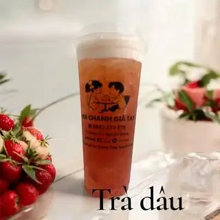 Hình ảnh trà dâu bigsize 700ml