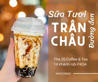 Sữa tươi trân châu đường đen - 28.000 ₫ tại Trà Sữa & Cà Phê The.25 - Nguyễn Tất Thành