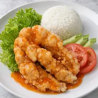 Cơm Phi Lê Cá Ba Sa Sốt Tắc - 39.000 ₫ tại Chú Rùa - Cơm Gà & Miến Trộn Hàn Quốc - Nguyễn Thị Thập