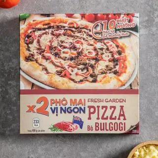 Hình ảnh Bánh Pizza Bò Bulgogi đông lạnh, hộp 220g, 1 chiếc
