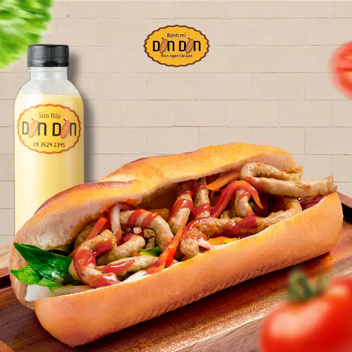 Hình ảnh COMBO CHẢ CÁ SÀI GÒN (Bánh mì chả cá + Sữa bắp)