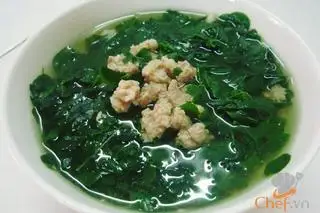Hình ảnh Canh rau ngót nấu thịt băm