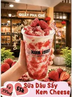Hình ảnh Sữa Dâu Sấy Kem Cheese_Ly 700ml