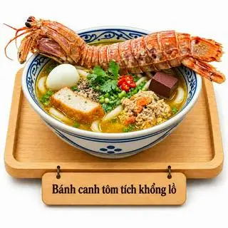 Hình ảnh Pánh canh Tôm Tít con KHỔNG LỒ