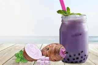 Hình ảnh trà sữa khoai môn