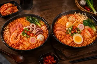 2 Mì hải sản + 2 Coca - 130.000 ₫ tại Mì Cay ASAHI - Đường Số 30