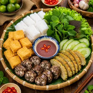 Hình ảnh Bún Đậu Dồi Sụn Chả Cốm