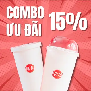 COMBO 1 LY COCONUT MATCHA + 1 LY COLD WHISKED - 99.000 ₫ tại 10/10 - Cà Phê & Matcha - Trần Hưng Đạo