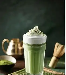 Hình ảnh matcha latte muối