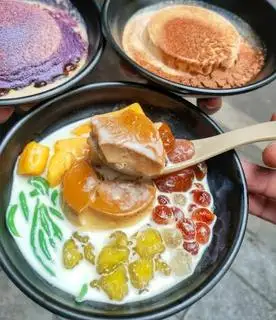 Hình ảnh Chè sương sa hạt lựu caramel