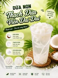 Hình ảnh Dừa Non Thạch Dừa Viên Dai Dai