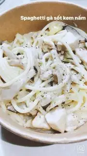 Hình ảnh Mỳ Ý Gà Sốt Kem Nấm